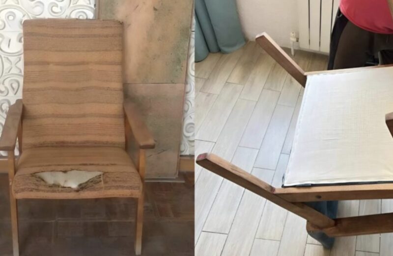 A nagymamám régi széke néhány nap alatt elegáns bútorrá változott: úgy néz ki, mint az új